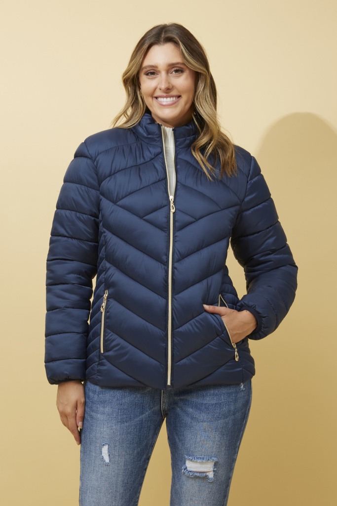 Hi-Neck Puffer Jacket main image 0